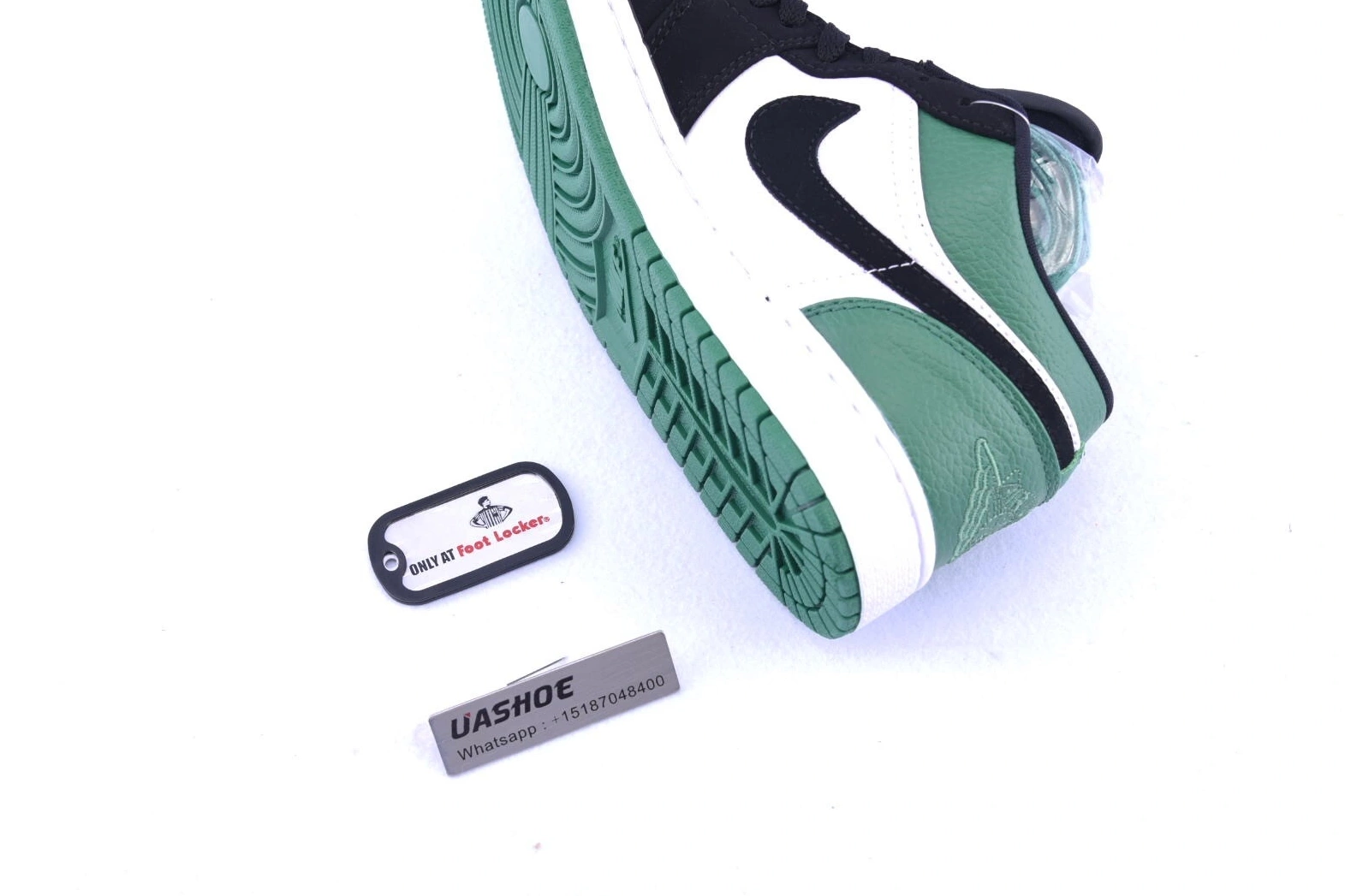 553558-113 Mystic Jordan 1 White Low  Black Green 1208